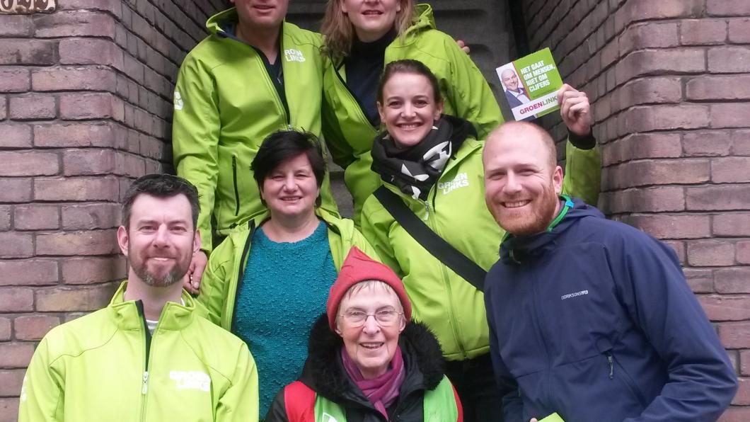 Het campagneteam in Zuid 