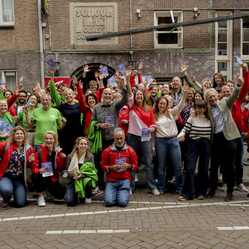 Campagne aftrap Amsterdam GroenLinks en PvdA