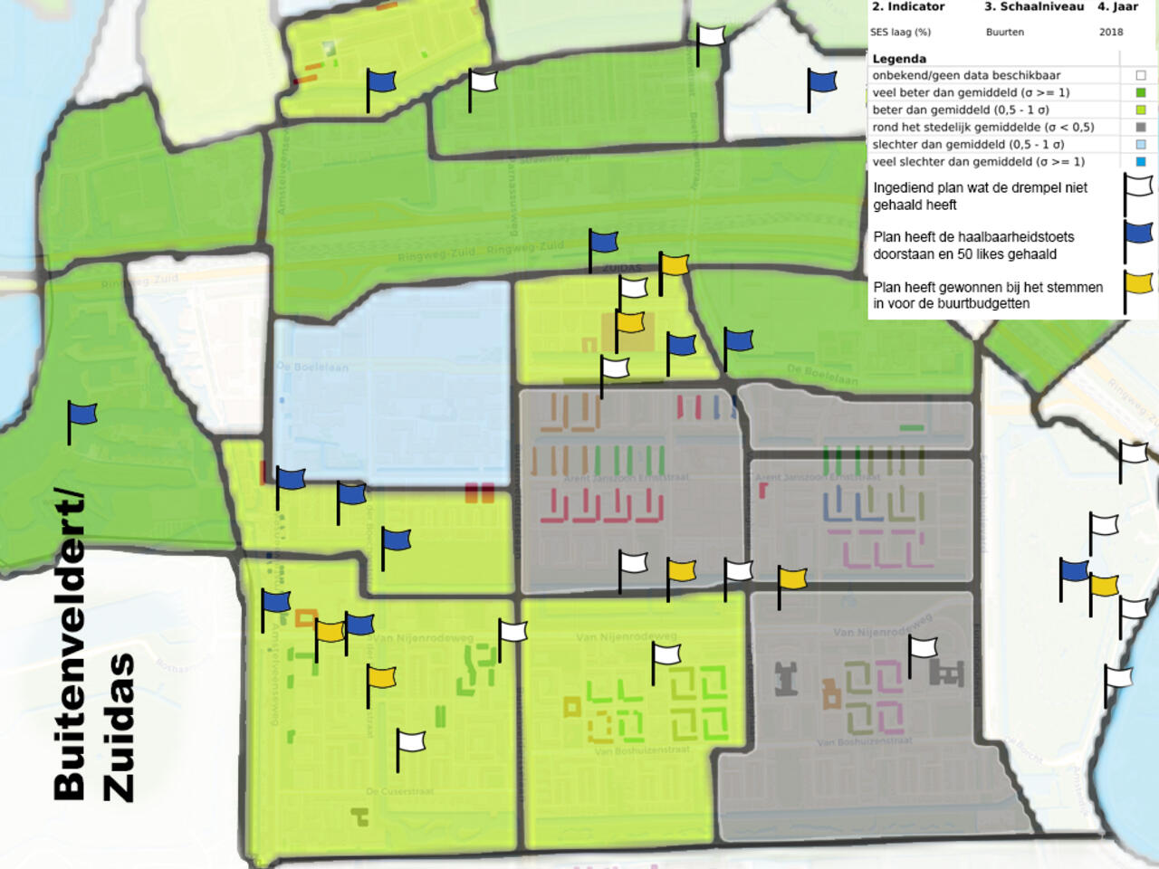 Buurtbudgetten in Buitenveldert/Zuidas op de kaart