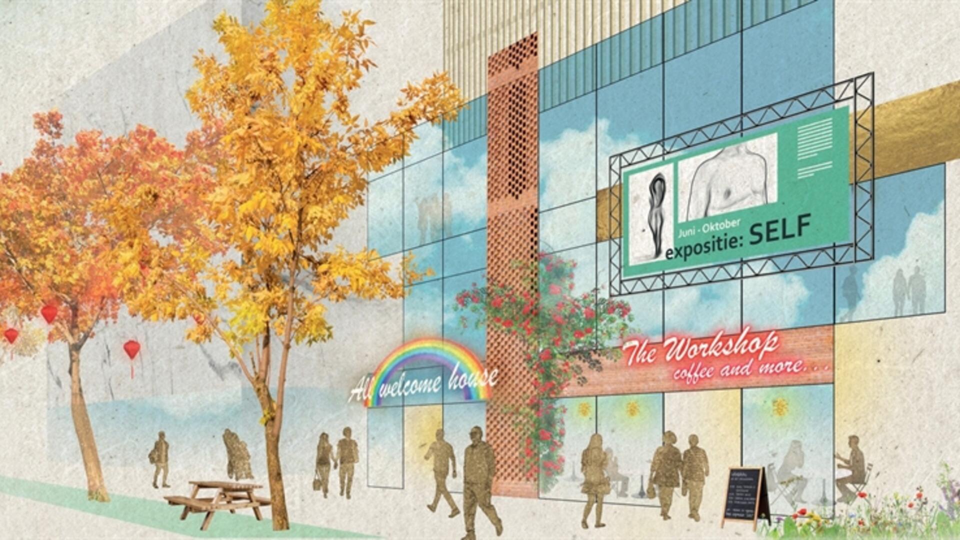 Artist impression Erotisch Centrum Zuid