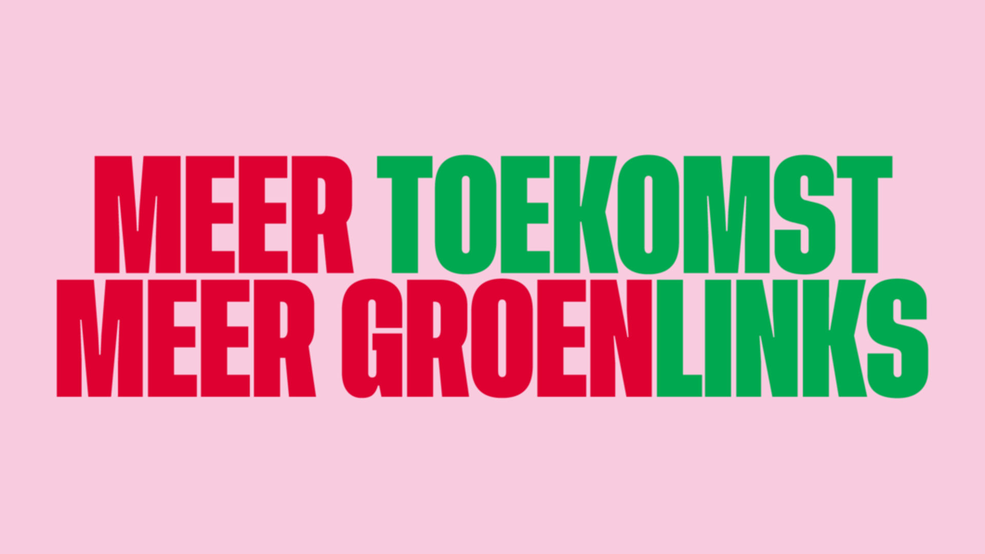 meer toekomst meer groenlinks