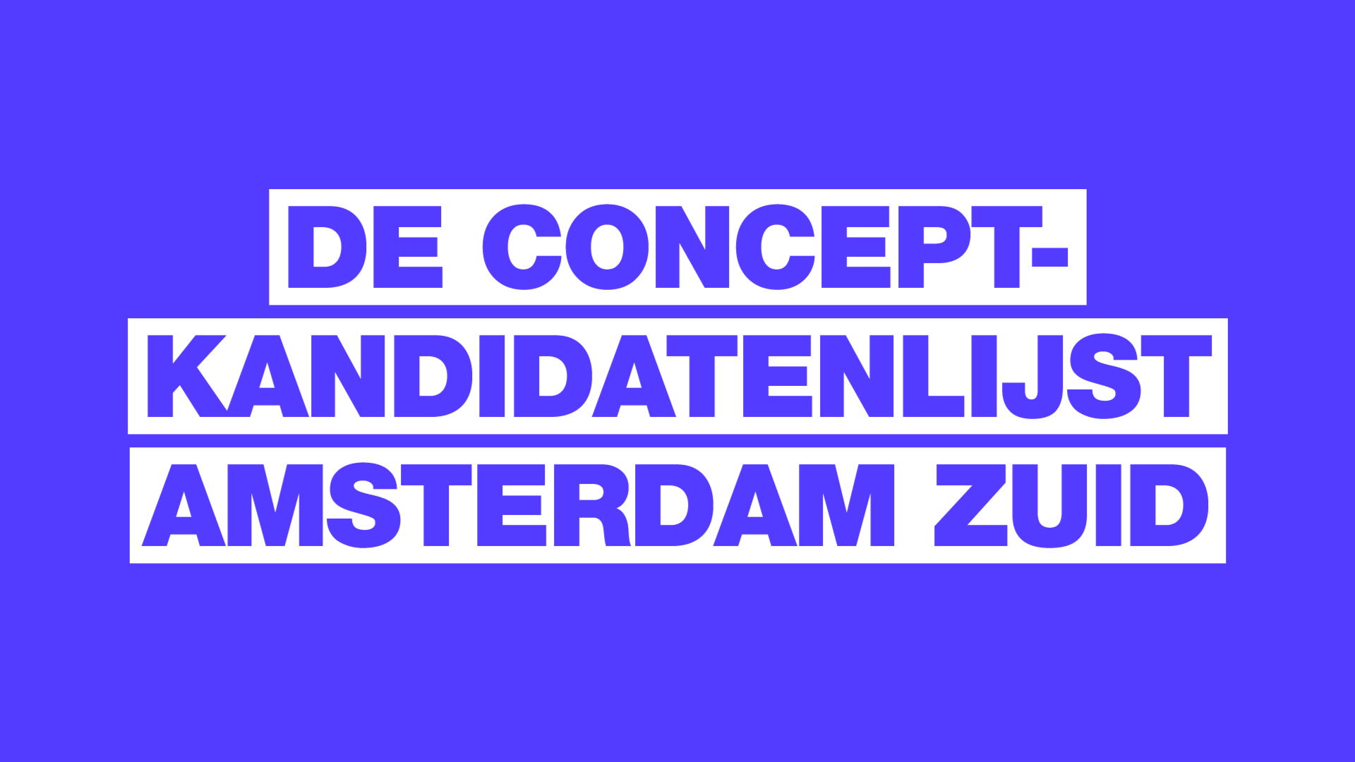 concept kandidatenlijst zuid
